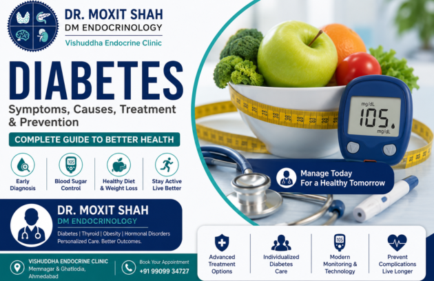 Expert Diabetes Treatment by Dr. Moxit Shah, Endocrinologist in Ahmedabad