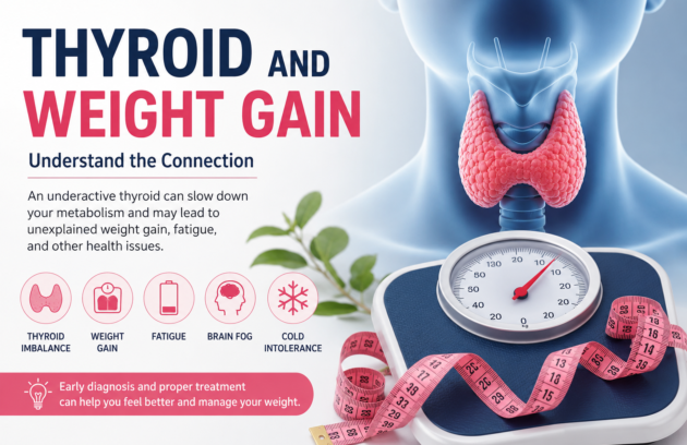 Thyroid and weight gain explained by Dr. Moxit Shah endocrinologist and thyroid specialist in Ahmedabad